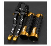 Leve Freno Frizione Motocicletta FZ 6R PER YAM&AHA FZ6R 2009-2017 Leve Freno Frizione FZ-6R Manopole Manubrio(Gold2)
