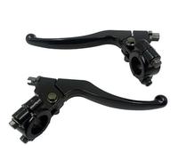 Leve Freno Frizione Per 47cc Per 49cc Dirt Bike ATV Quad Mini Moto Lega Nera 7/8'' 22mm Maniglia Sinistra Leva Freno Montaggio Trespolo(1 pair)