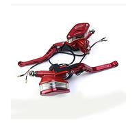 Leve Freno Frizione Per K1200R Per GROM DIO Per Repsol Dot Per MT03 Per GROM Moto Cilindro Maestro Del Freno Frizione Idraulico Leva Del Serbatoio Del Fluido 22mm 7/8"(Rosso)