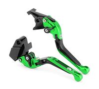 Leve Freno Frizione Per KAWASAKI Per Z900RS Per Z1000SX Per NINJA 1000 Per Z1000 R Per ZX6R Leva Freno Frizione Moto Regolabile Pieghevole Estensibile Comandi Manuali(Verde)