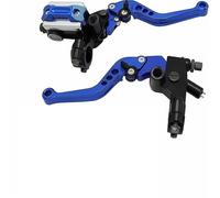 Leve Freno Frizione Per Kit Leva Frizione Freno Idraulico Manopola Acceleratore 7/8" E Cilindro Principale 22 Mm Accessori Conversione Manubrio Motocicletta(Blue)