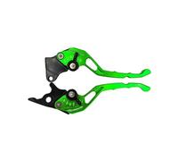 Leve Freno Leva freno CNC moto in lega di alluminio sinistra destra compatibile con sistemi freni disco tamburo Freno Frizione(Green)