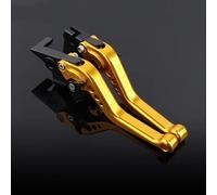 Leve frizione Compatibile Con Suzuki Per V-Strom 650 2004 2005 2006 2007 2008 2009 2010 Accessori Per Moto Leve Freno E Frizione Corte Regolabili CNC(Yellow)