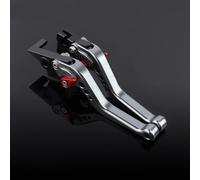 Leve frizione Compatibile Con Suzuki Per V-Strom 650 2004 2005 2006 2007 2008 2009 2010 Accessori Per Moto Leve Freno E Frizione Corte Regolabili CNC(Silver)
