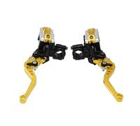 Leve per Frizione Leva Della Pompa Della Frizione Freno Motociclo CNC 7/8 "Leva Della Maniglia Del Cilindro Principale Idraulico Adatta Per La Maggior Parte Motocicli Leva Freno Leve Frizione(Gold)