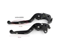 Leve per Frizione Per Yamaha Per MT09 2014 2015 2016 2017 Moto Leve Freno Frizione Pieghevole Allungabile Regolabile In Alluminio CNC Leva Freno Leve Frizione(Black)