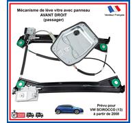 Lève-Vetro Ant. Elettrico AVD con Pannello per VW SCIROCCO III 1K8837462G