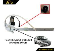 Lève Vite Elettrico Posteriore Destro Con Motore Per Renault Scénic I
