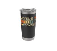 Level 05 Complete Vintage 05 Years 5th Wedding Anniversary Bicchiere termico in acciaio inox doppia parete