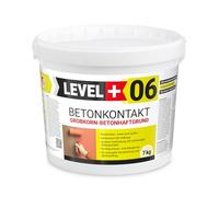 Level +06 Contatto con Calcestruzzo, Base per Intonaco, 7 kg | Per Calcestruzzo e Ceramica, Ponte adesivo per Interni ed Esterni, Primer per Superfici Assorbenti e poco Assorbenti