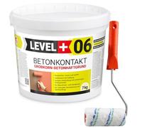 Level + 06 - Primer a contatto con sabbia di quarzo, per calcestruzzo e | Primer intonaco e ponte adesivo per interni ed esterni, primer per superfici assorbenti e poco assorbenti
