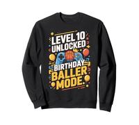 Level 10 Unlocked Birthday Baller Mode Video Game Controller Felpa