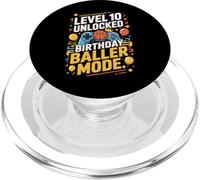 Level 10 Unlocked Birthday Baller Mode Video Game Controller PopSockets PopGrip per MagSafe