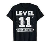 Level 11 Unlocked 11 Compleanno Maglietta