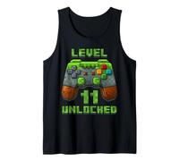Level 11 Years Unlocked Shirt Videogioco 11 ° Compleanno Tee Canotta