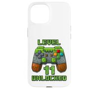 Level 11 Years Unlocked Shirt Videogioco 11 ° compleanno Tee Custodia per iPhone 15