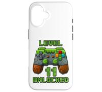 Level 11 Years Unlocked Shirt Videogioco 11 ° compleanno Tee Custodia per iPhone 16