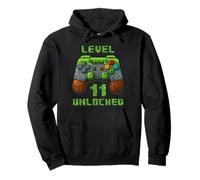 Level 11 Years Unlocked Shirt Videogioco 11 ° Compleanno Tee Felpa con Cappuccio