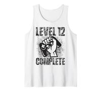 Level 12 Complete Compleanno Compleanno Giocatore 12 Anni Canotta