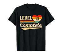Level 13 Complete 13 Years Video Gamer Wedding Anniversary Maglietta