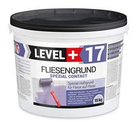 Level + 17 - Primer speciale Contact per piastrelle su piastrelle, 15 kg | Primer speciale con sabbia di quarzo per piastrelle, mosaico di vetro, pietra naturale e PVC, primer per interni ed esterni