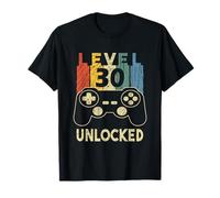 Level 30 Unlocked Video Gamer Maglietta