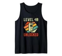 Level 40 Unlocked Gamer Birthday. Video Games Retro Canotta