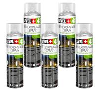 Level+48 - Spray riflettente, 5 x 500 ml | Vernice spray fosforescente al buio e a infrarossi, ad alta visibilità, sicurezza, sport, traffico, marcatura spray