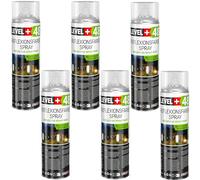 Level+48 - Spray riflettente, 6 x 500 ml | Vernice spray fosforescente al buio e a infrarossi, ad alta visibilità, sicurezza, sport, traffico, marcatura spray