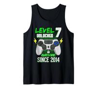 Level 7 Unlocked Awesome Since 2014 Videogioco Regalo Bambini Ragazzo Canotta
