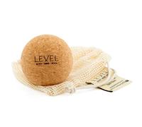 Level Body Mind Soul - Palla da Massaggio in Sughero - Palla da Massaggio per Tensione Muscolare - Palla Fascia - Palla Yoga - Strumento di Massaggio in Legno - Palla da Massaggio 6 cm