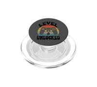 Level Eight Unlocked 8th Birthday Tee Video Game 8 Year Old PopSockets PopGrip per MagSafe