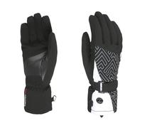 Level Guanti Sci Donna Gore-Tex, Protettivi, Impermeabili e Traspiranti, Termici con Polsino in Pelliccia, Nero, Donna Appassionate di Sci e Snowboard