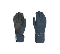 Level Hero - Guanti da sci da donna, colore blu navy, misura 6,5, caldi, impermeabili e compatibili con touch screen