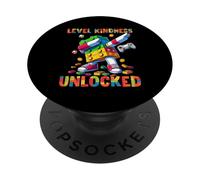 Level Kindness Unlocked Master Builder Gamer Boys Teacher PopSockets PopGrip Adesivo