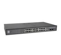 LevelOne GEP-2841 switch di rete Gestito L2 Gigabit Ethernet (10/100/1000) Supporto Power over Ethernet (PoE) 1U Nero