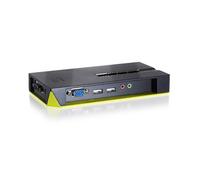 Level One 4 Port USB Desktop Switch With Audio Function Incl. Cables KVM-0421
