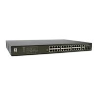 LevelOne GEP-2821 switch di rete Non gestito Gigabit Ethernet (10/100/1000) Supporto Power over (PoE) 1U Nero [GEP-2821]