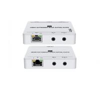 Level One HVE-9007/ HDMI Cat.5/6 - Kit prolunga HDMI 4K / 50 m, Bianco