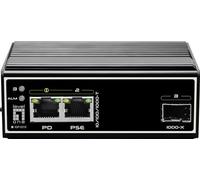 LEVEL ONE IGP0310 Switch, 3 Porte, Gigabit Ethernet, SFP, Poe+, Nero, 101mm x 36mm x 65mm, 0.35kg