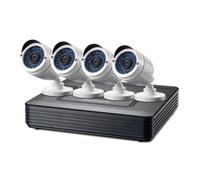 Level One Videosorveglianza Kit Cablato 8 Canali con 4 Telecamere HD