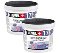 LEVEL PLUS 17 piastrelle di base da 14 kg, piastrelle su piastrella, speciale base adesiva, base al quarzo, colore blu, per interni ed esterni, agenti adesivi resistenti al gelo e impermeabili