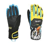 Level Replica - Guanti Sci Uomo con Paradita e Paranocche in Pelle e Tessuto, Invernali Termici Impermeabili, Abbigliamento Neve Ideale per Sciare e nella Stagione Fredda, 1 Paio