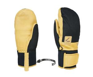 Level Rover Mitt - Moffole Snowboard e Sci Uomo in Pelle con Chiusura a Strappo, Guanti Invernali Termici Impermeabili e Traspiranti, Abbigliamento Neve per Sci e Snowboard, 1 Paio