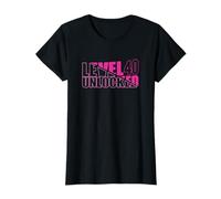 Level unlocked 40 | festeggiata regalo 40 anni quarant'anni Maglietta