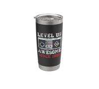 Level Up Awesome Since 1990, videogiocatore retrò per il 36° compleanno Bicchiere termico in acciaio inox doppia parete