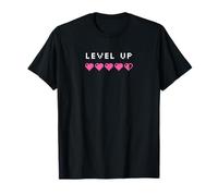 Level Up - Maglietta Grafica Pixel Art per Compleanno Maglietta