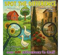 Level Up Your Eyes! A Spot the Difference for Kids 5+: Start Easy, Get Tricky! - A Progressive and Bizarre Puzzle Book That Builds Focus & Observation Skills
