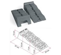 LEVEL UP - ZEPPE - CUNEI GRIGIE CONFEZIONE DA 2 PEZZI FIAMMA 57X20X13 CM