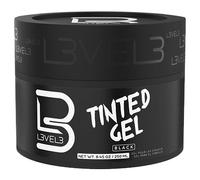 L3 VEL3 Tinted Gel - Provides Instant Coverage for Gray Hair - Adds Volume, Texture and Shine - Flake Free Formula - Intensifies Color - Semi Permanent Formula - Rinses out Easily - Black - 250 ml
